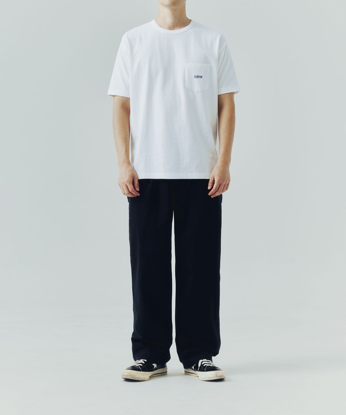 에스피오나지(ESPIONAGE) (Standard Fit) Surfin Pocket Tee Off White