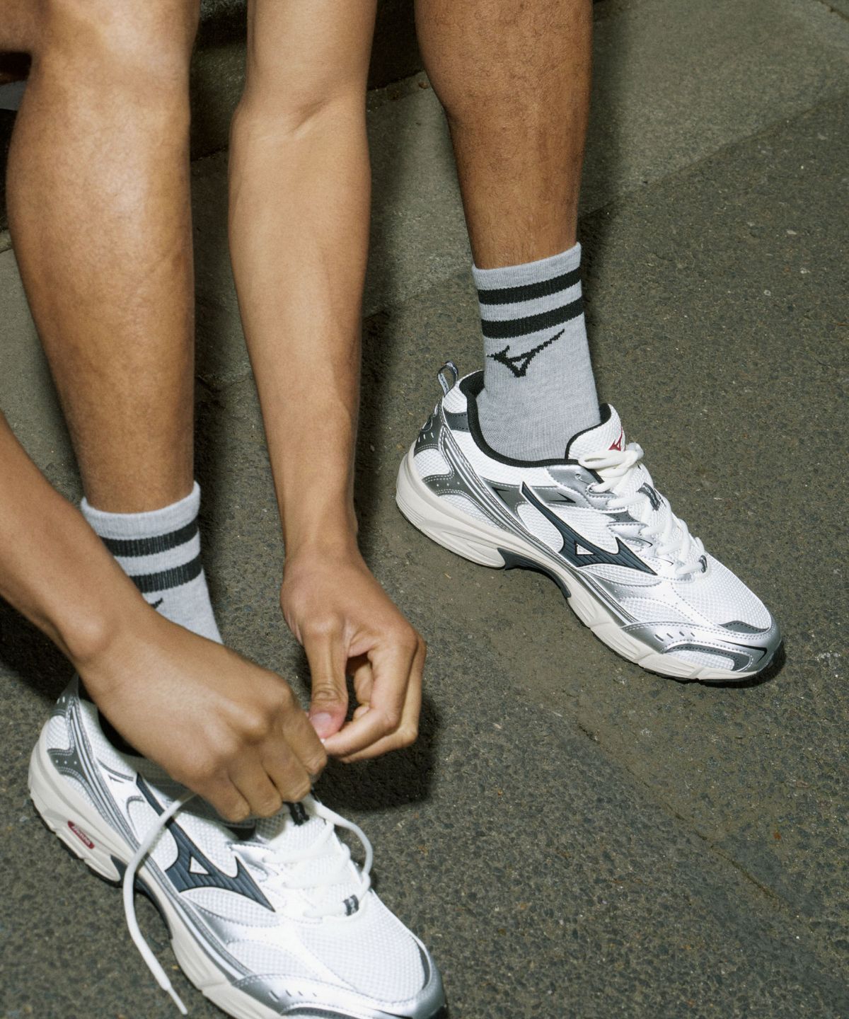 미즈노(MIZUNO) 링글 더블 쿠션 크루 5족 (3colors)