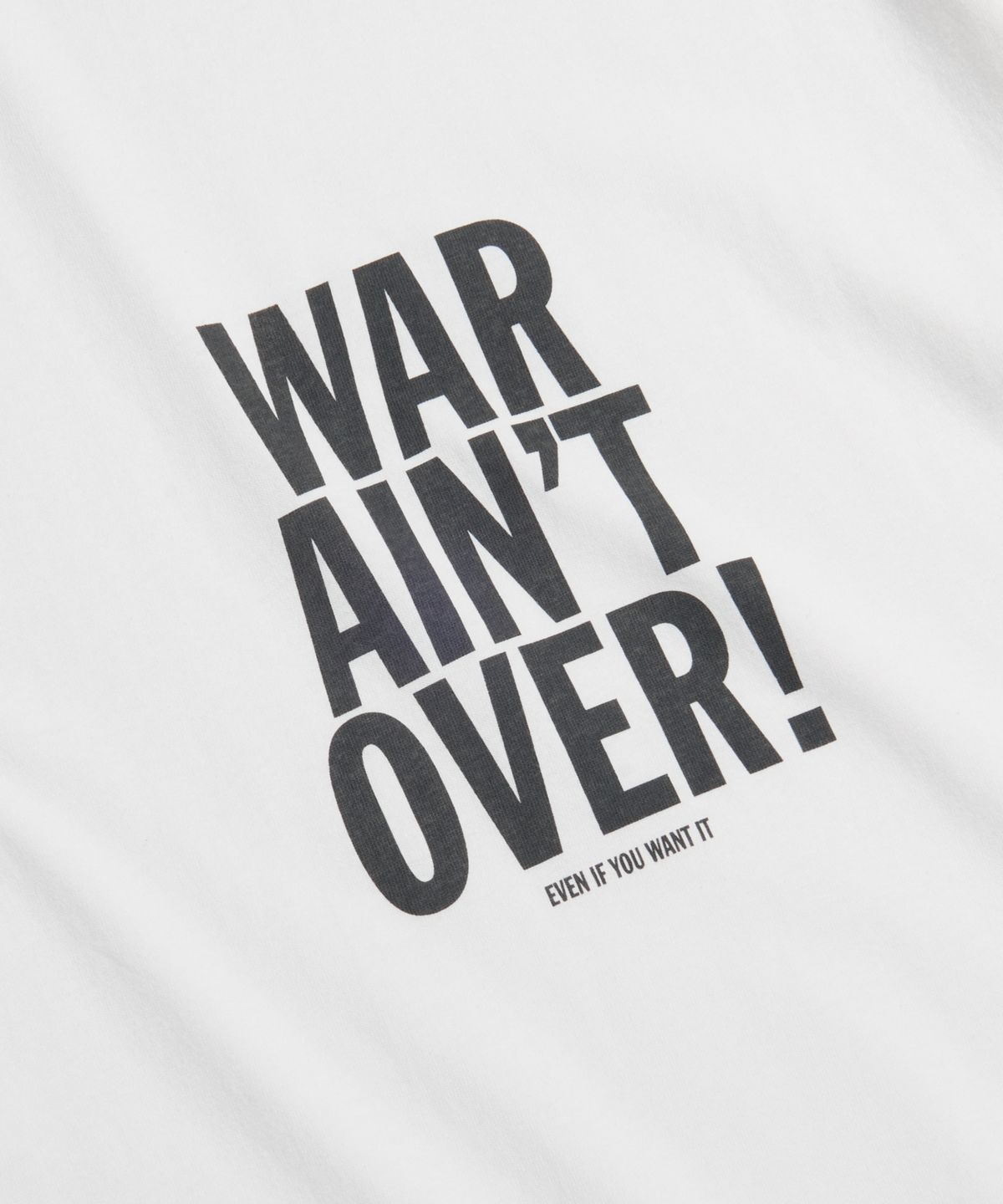 에스피오나지(ESPIONAGE) (Standard Fit) War Aint Over Tee Off White