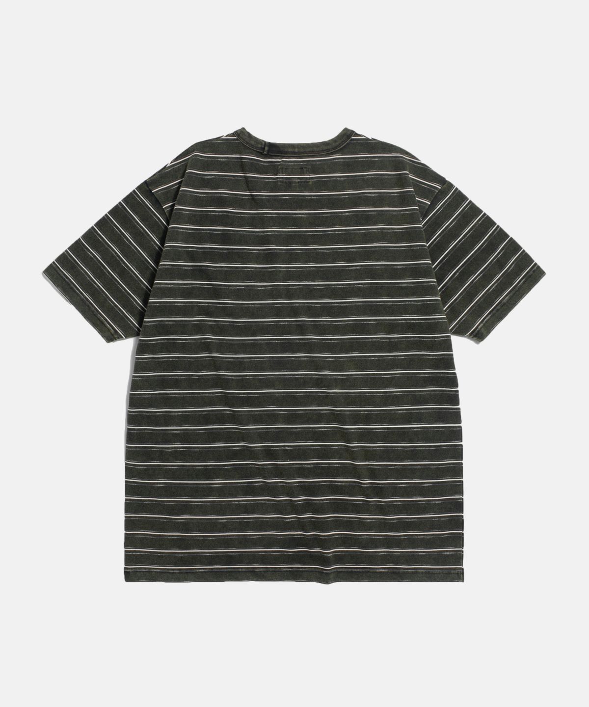 에스피오나지(ESPIONAGE) (Standard Fit) Vintage Washed Border Tee Black