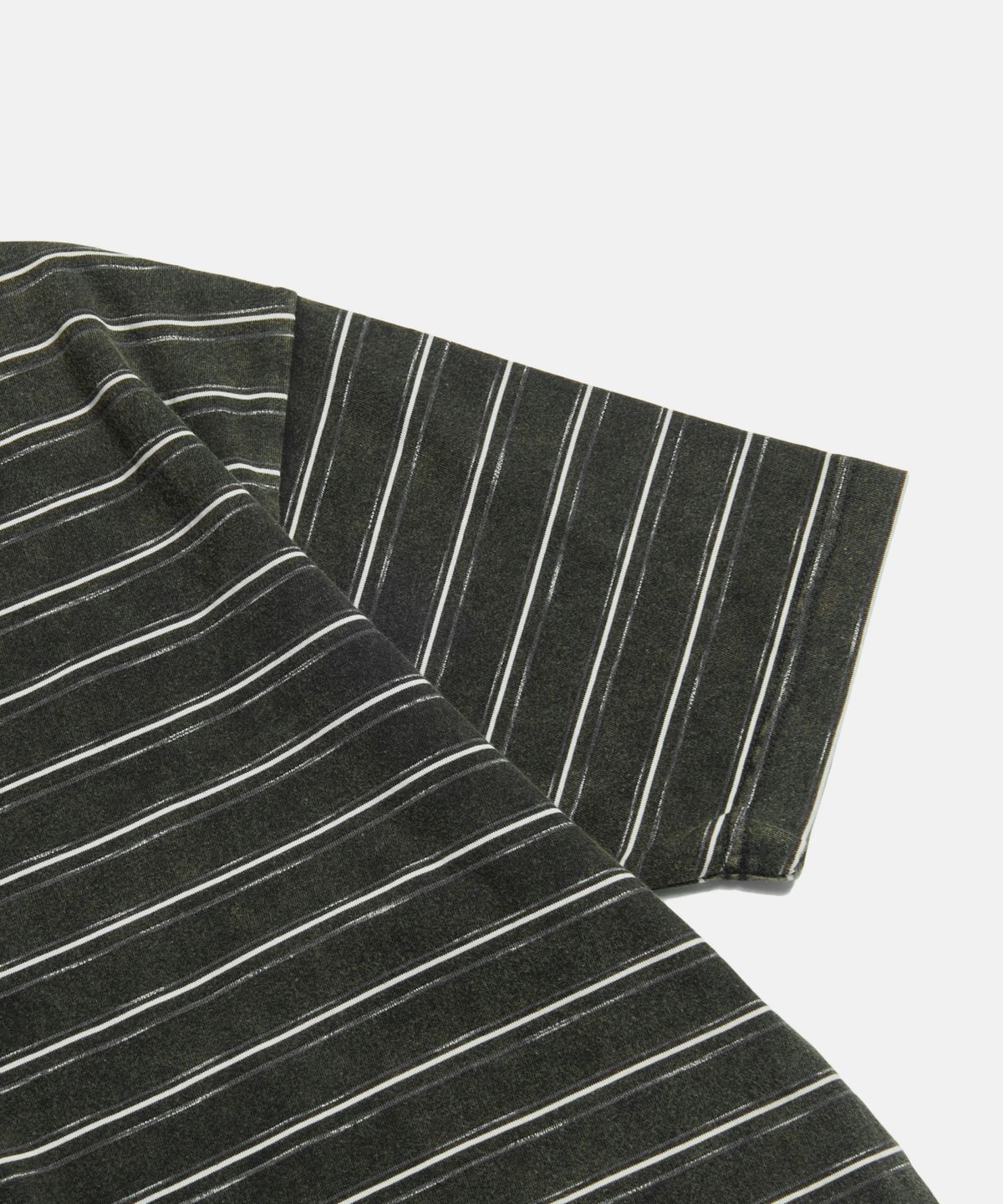에스피오나지(ESPIONAGE) (Standard Fit) Vintage Washed Border Tee Black