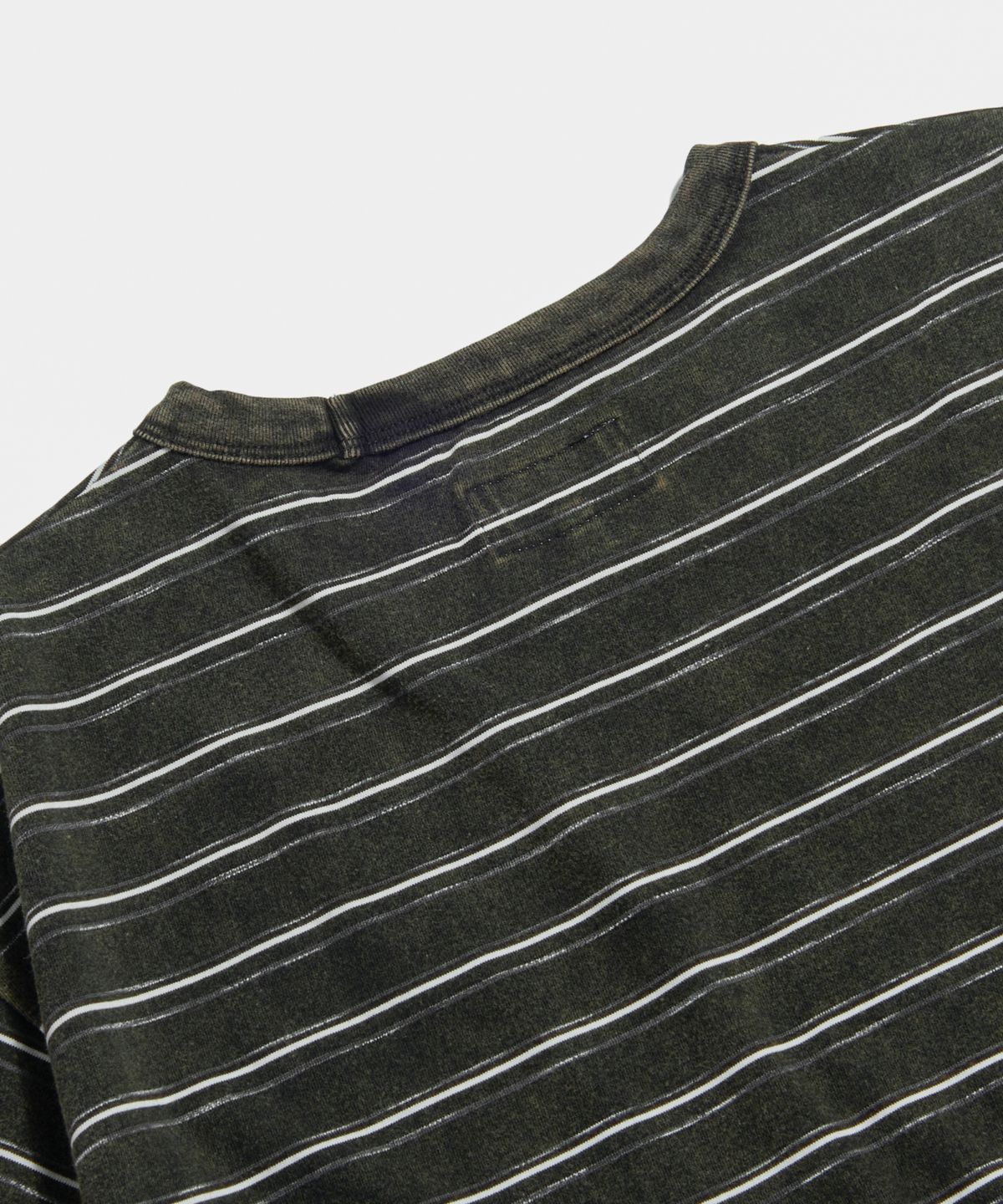 에스피오나지(ESPIONAGE) (Standard Fit) Vintage Washed Border Tee Black