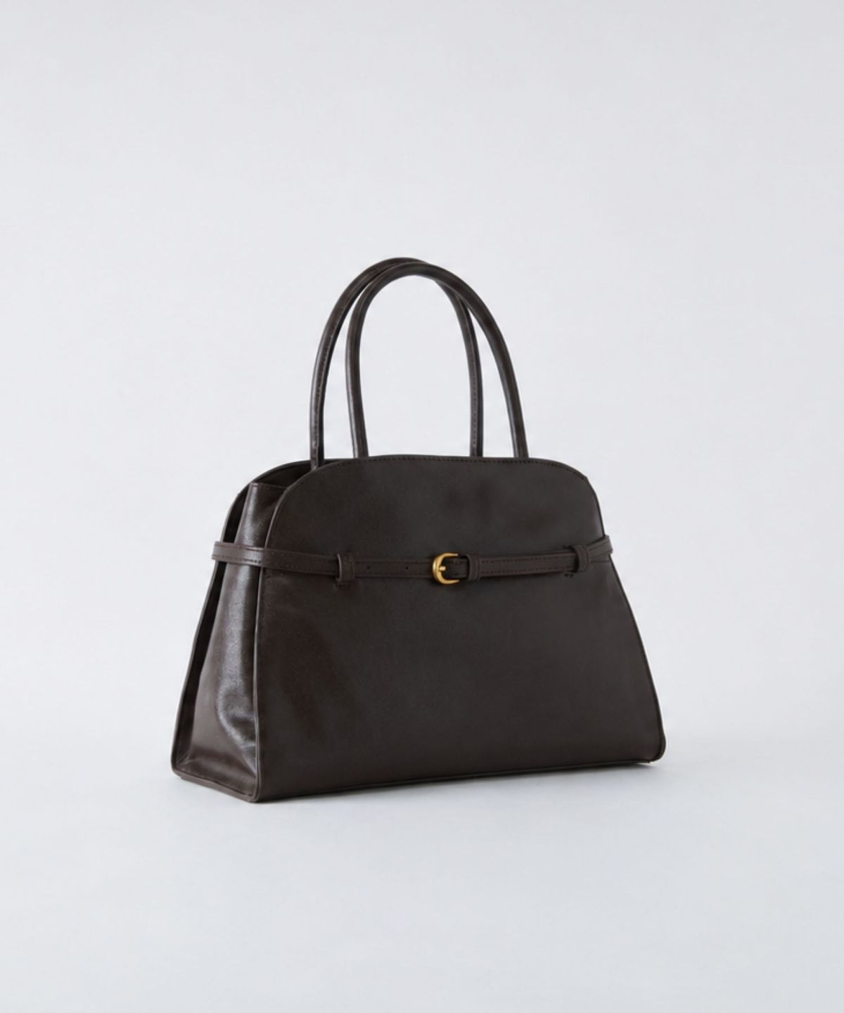 에코에(ECOE) e.c.o.e Heritage Buckle Bag - Chestnut Brown