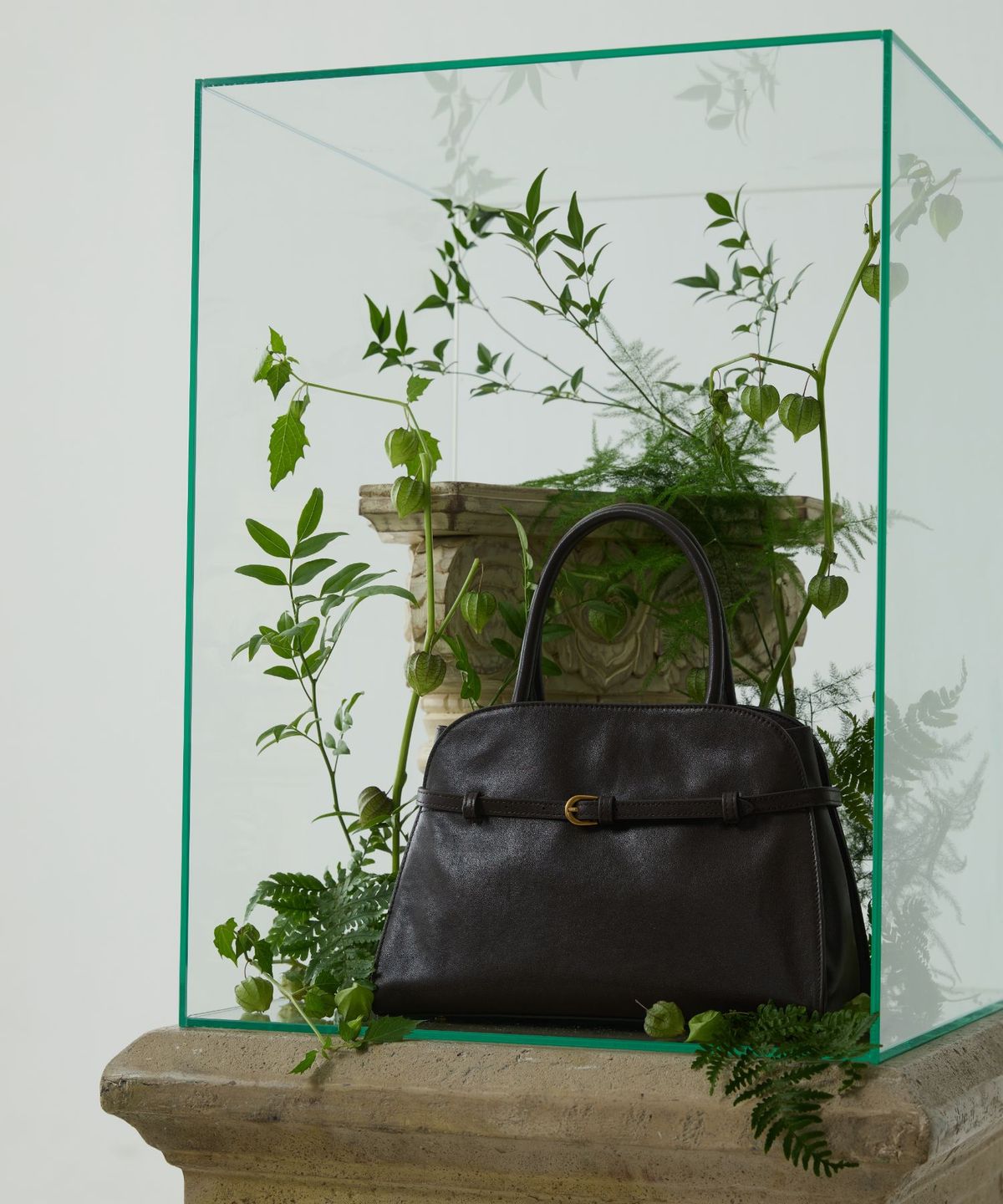 에코에(ECOE) e.c.o.e Heritage Buckle Bag - Chestnut Brown