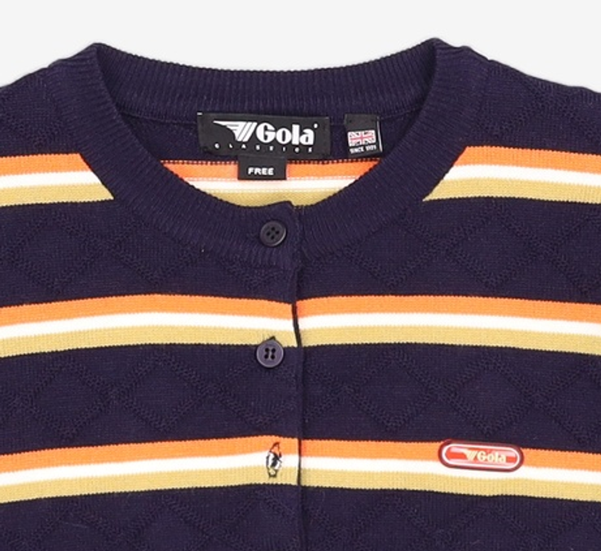 골라(GOLA) 스트라이프 가디건 W STRIPE CARDIGAN FREE