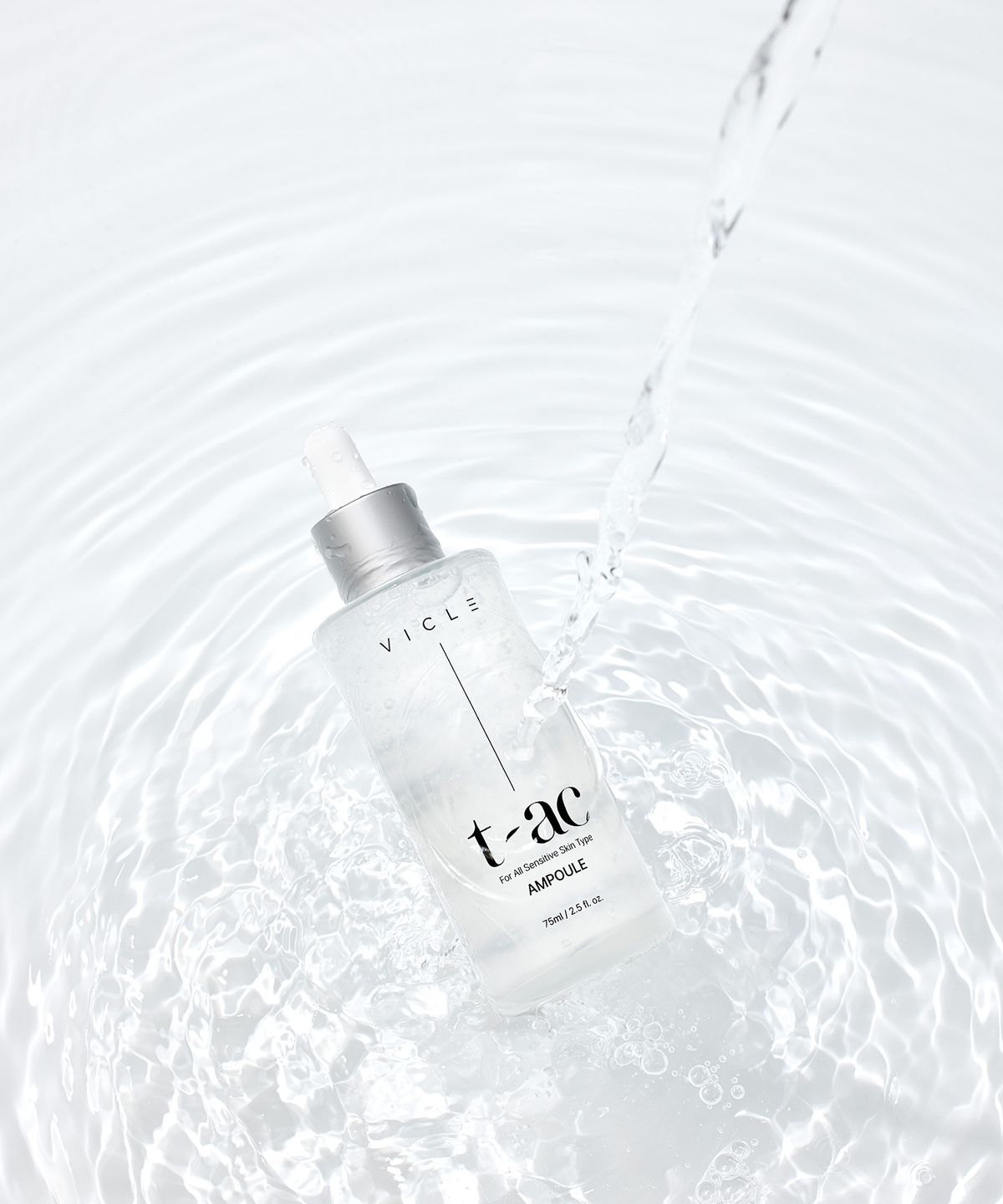 비클(VICLE) [SET] (대용량) 티아크 앰플 75ml X 2개 (마스크팩 5매 증정) (속수분/진정케어)