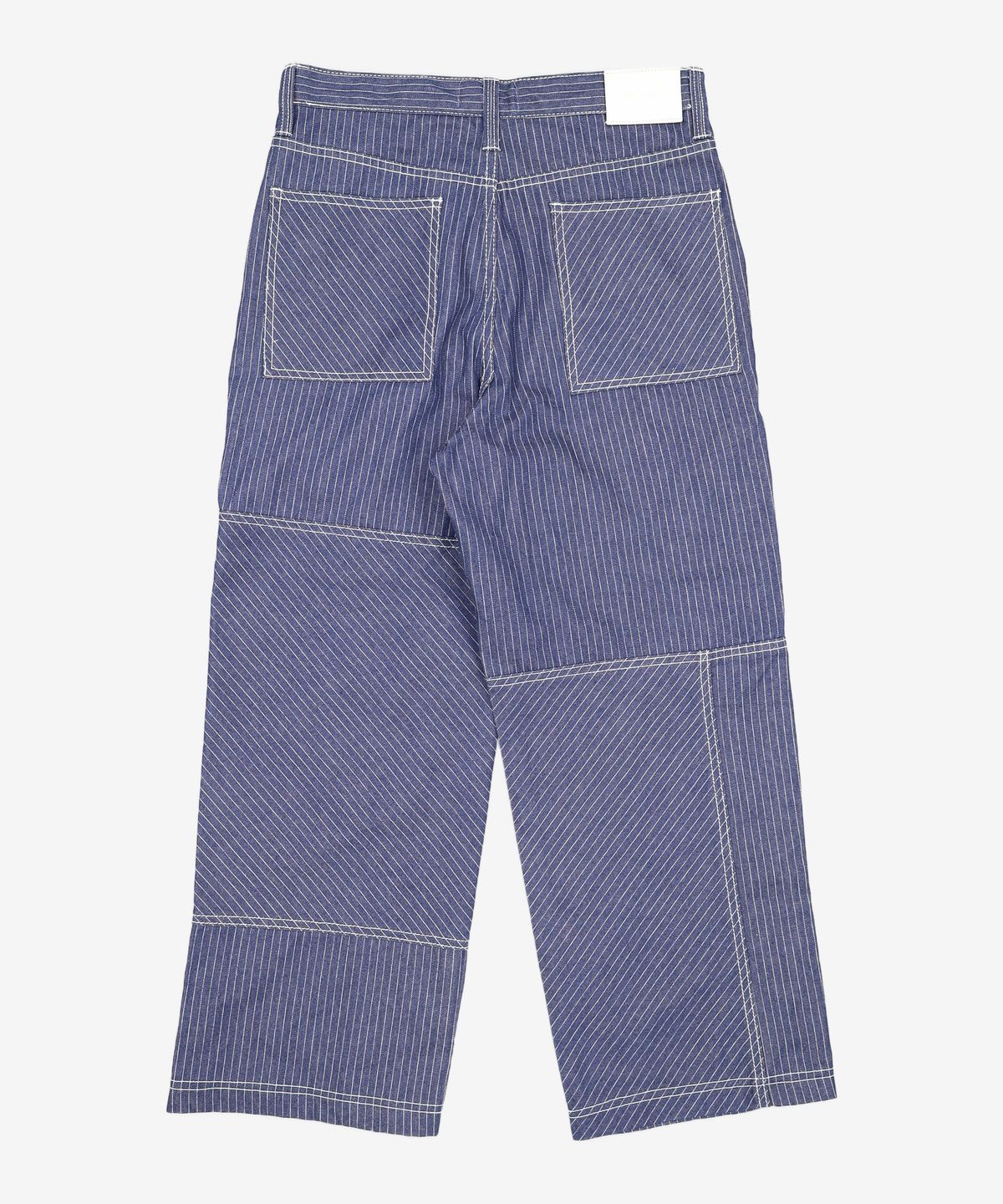 메종미네드(MAISON MINED) VARY COURSE STRIPE WIDE PANTS BLUE 50