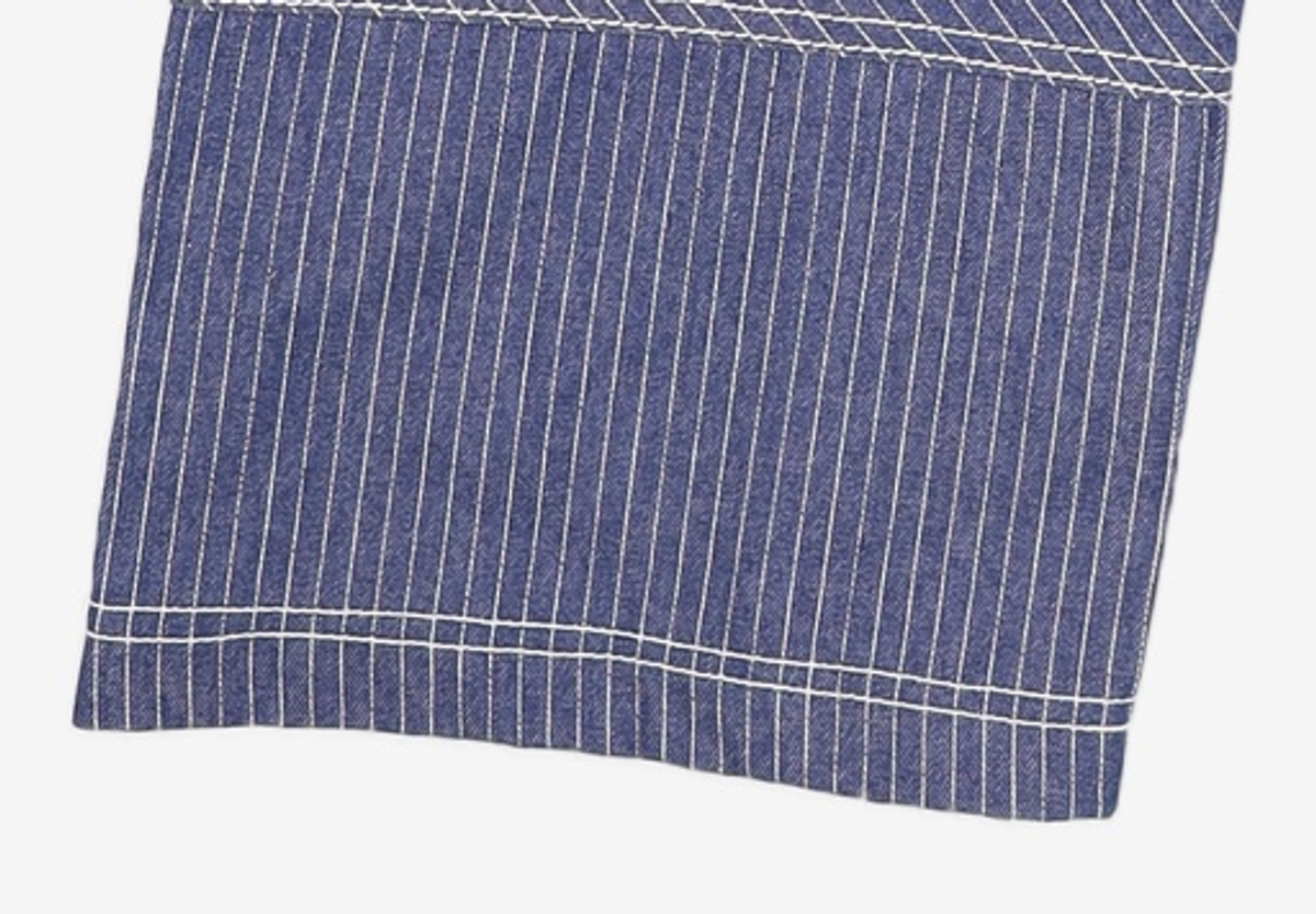메종미네드(MAISON MINED) VARY COURSE STRIPE WIDE PANTS BLUE 50