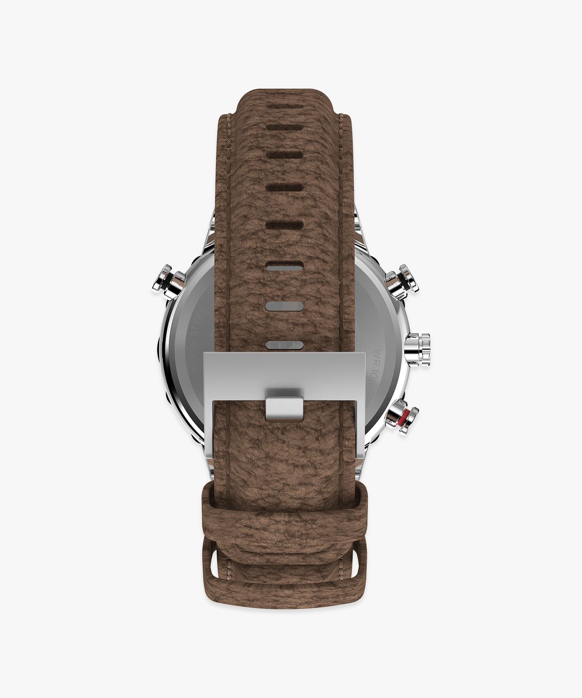타이맥스(TIMEX) 익스페디션 노스 조수 온도 나침반 브라운 가죽시계 45mm