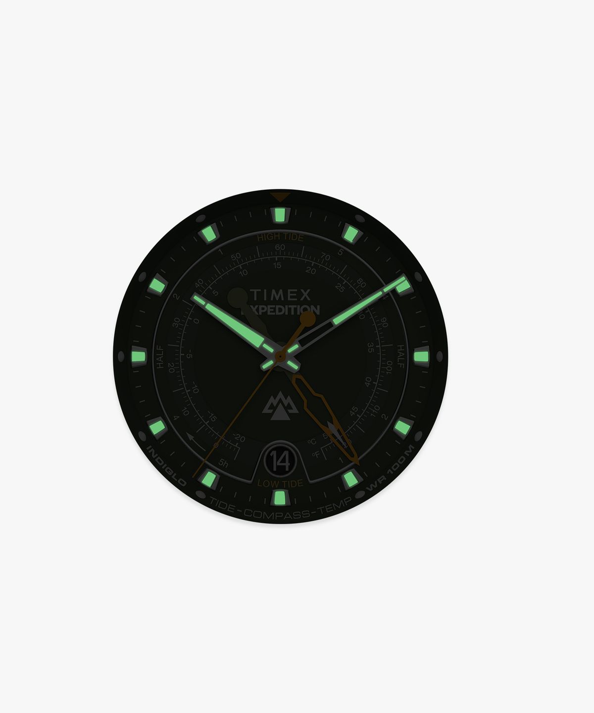 타이맥스(TIMEX) 익스페디션 조수 온도 나침반 탐험용 아웃도어시계 45mm