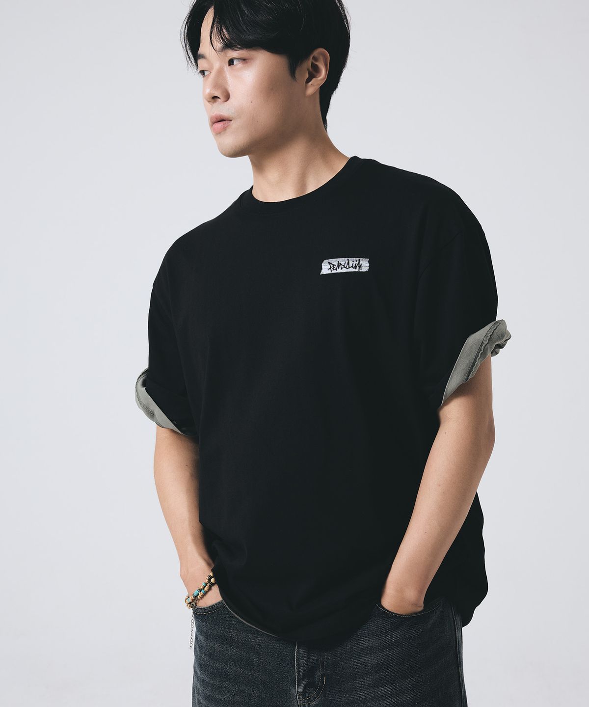 펜듈럼(PENDULUM) 에센셜 헤비 코튼 로고 반팔티 - 2TYPES (LR2TU251_LR2TU252)_2color