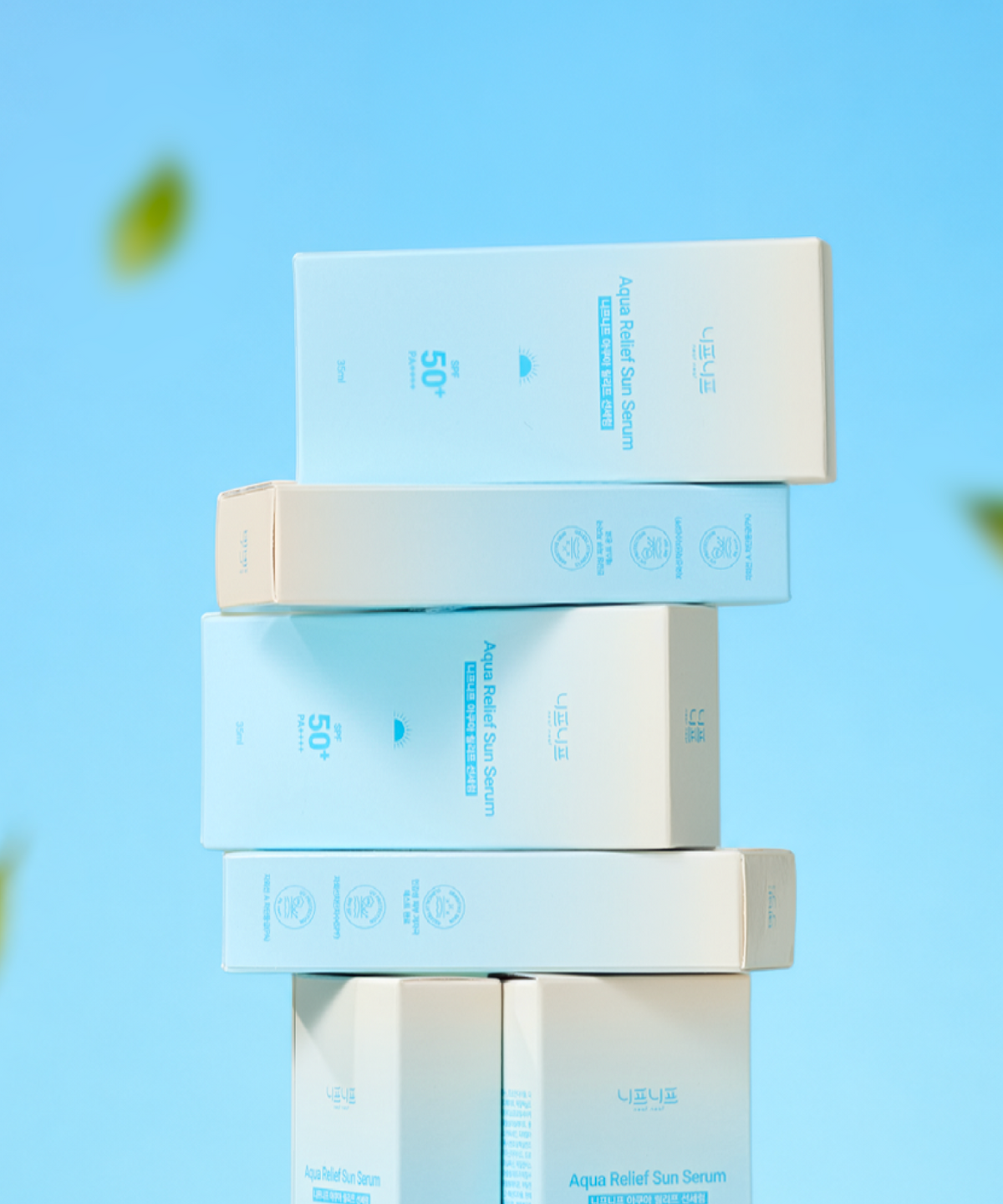 니프니프(NEAFNEAF) [2PACK] 아쿠아 릴리프 선세럼 35ml (+토너패드 2매입)