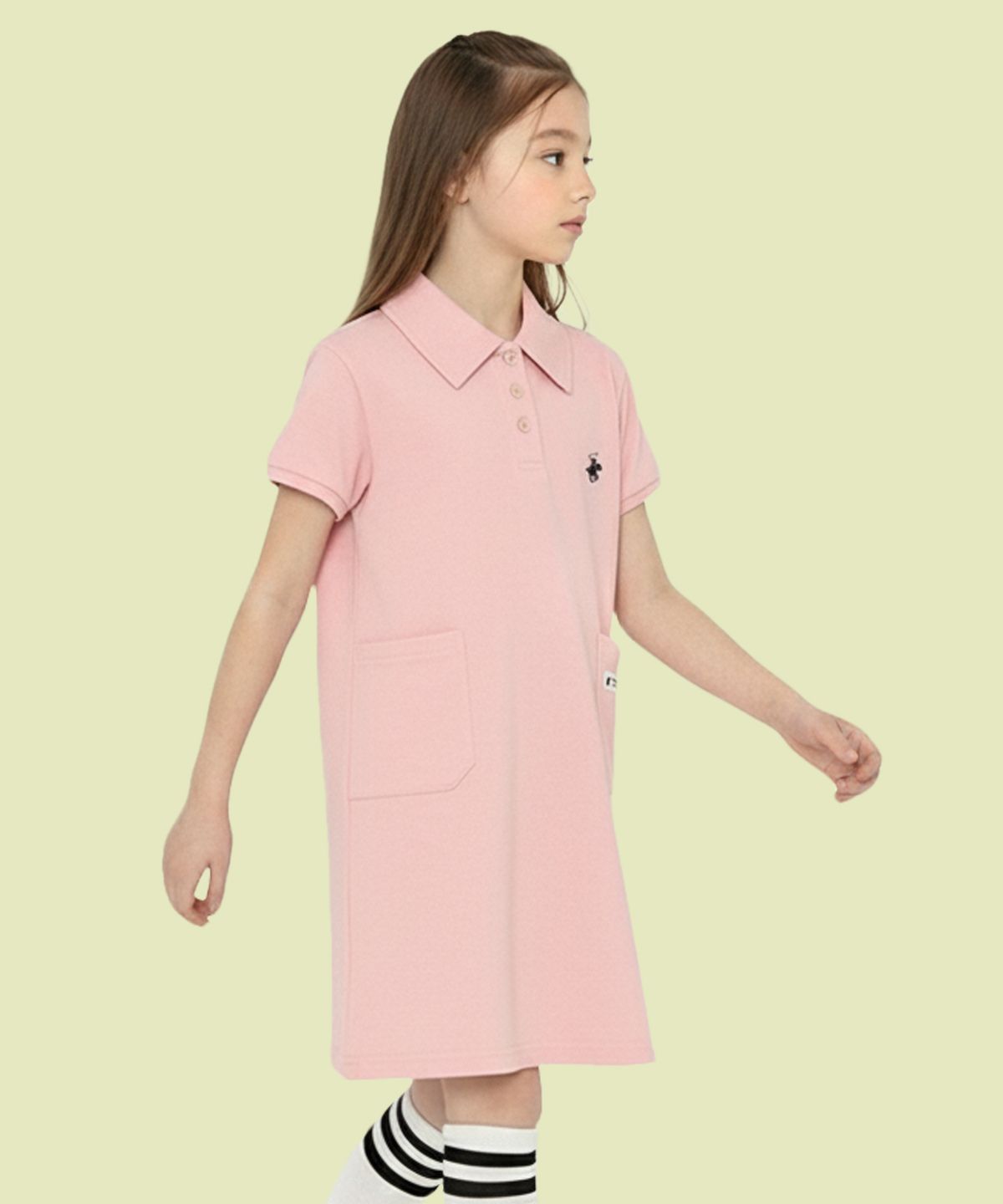 비버리힐즈 폴로클럽 키즈(BEVERLY HILLS POLO CLUB KIDS) 클로이PK반팔원피스 [핑크]