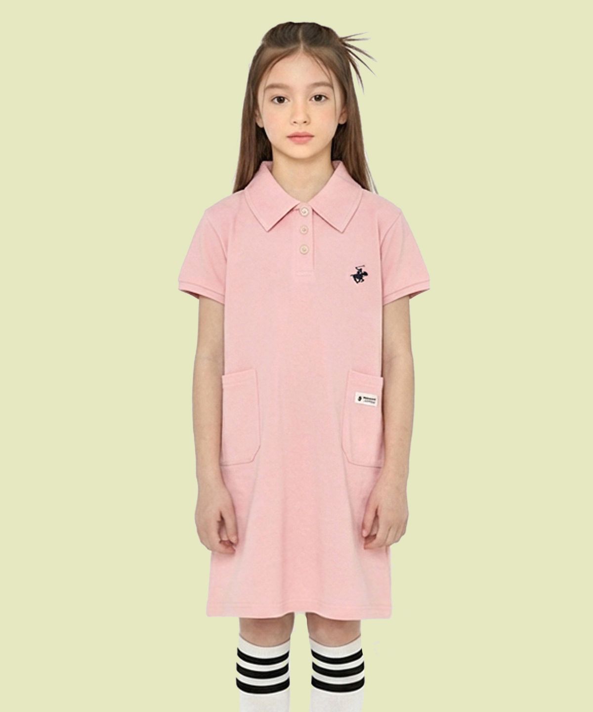 비버리힐즈 폴로클럽 키즈(BEVERLY HILLS POLO CLUB KIDS) 클로이PK반팔원피스 [핑크]