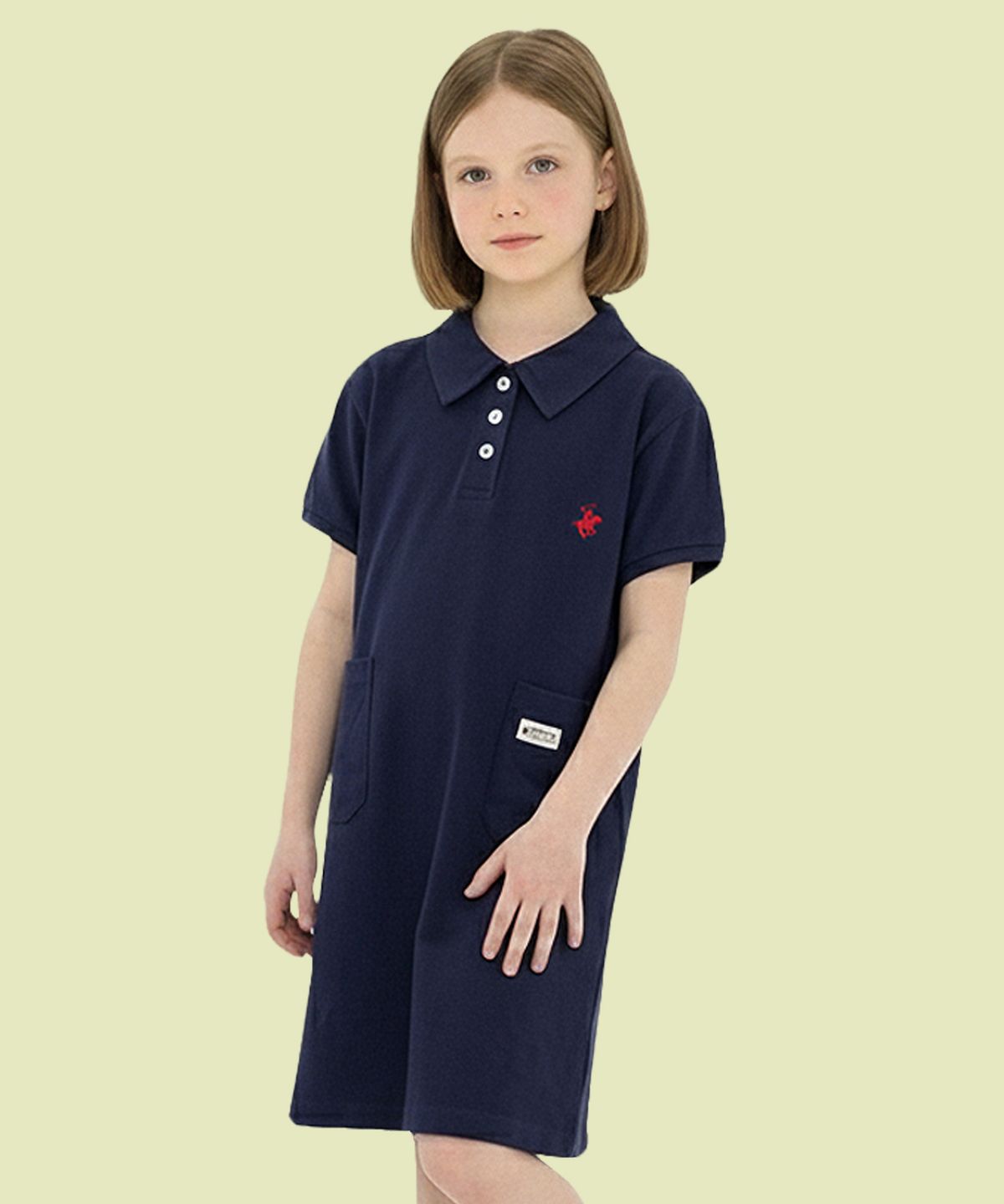 비버리힐즈 폴로클럽 키즈(BEVERLY HILLS POLO CLUB KIDS) 클로이PK반팔원피스 [네이비]
