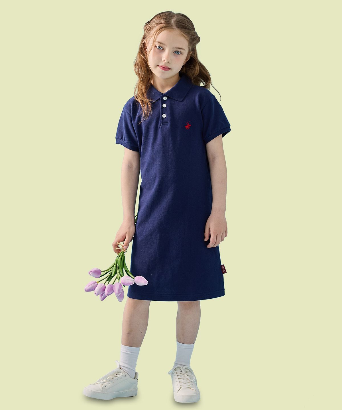 비버리힐즈 폴로클럽 키즈(BEVERLY HILLS POLO CLUB KIDS) PK반팔원피스 [네이비]