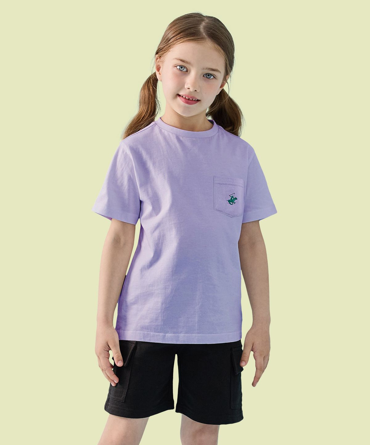 비버리힐즈 폴로클럽 키즈(BEVERLY HILLS POLO CLUB KIDS) 포켓반팔티셔츠 [퍼플]