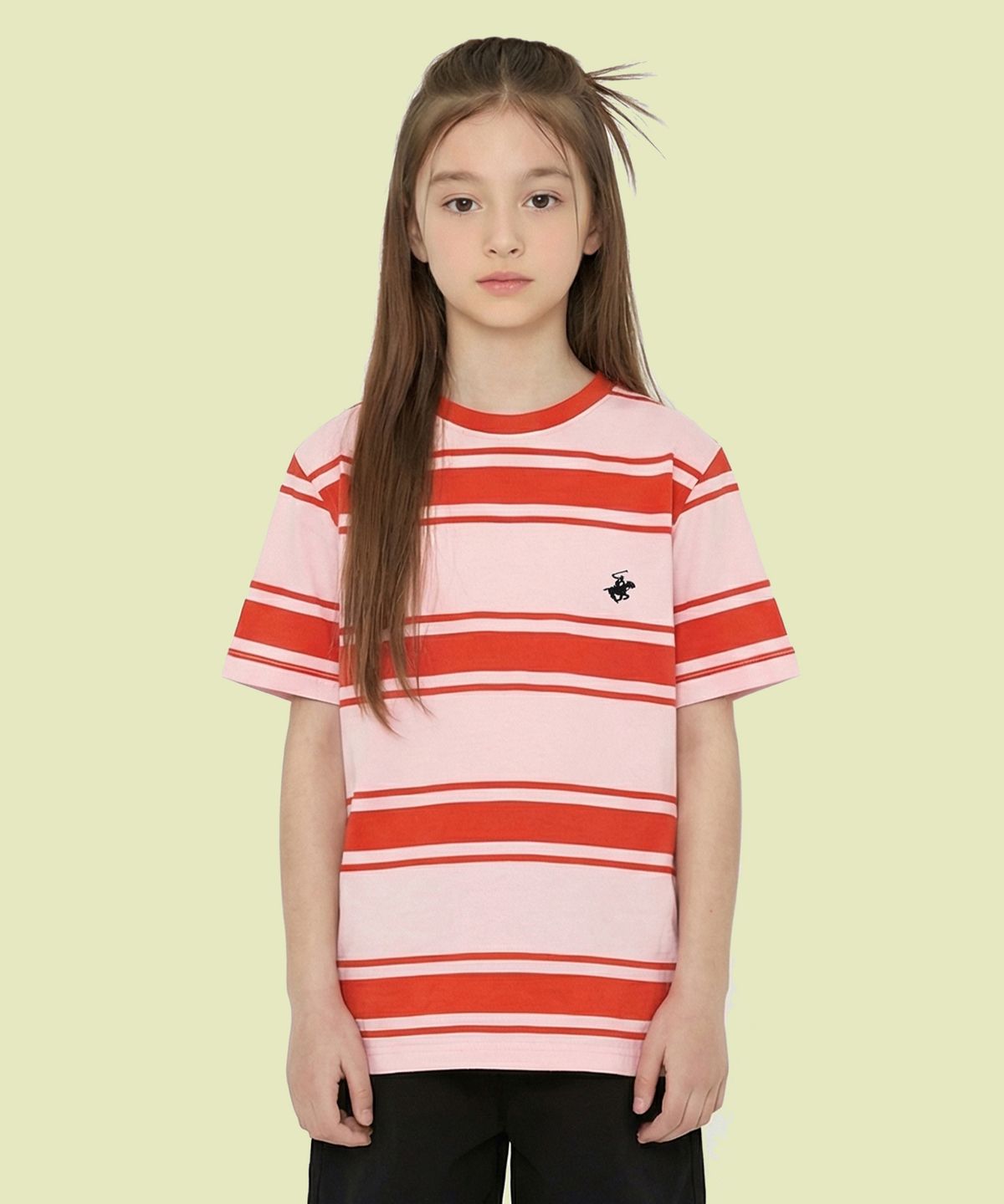 비버리힐즈 폴로클럽 키즈(BEVERLY HILLS POLO CLUB KIDS) 페이지티셔츠 [피치]