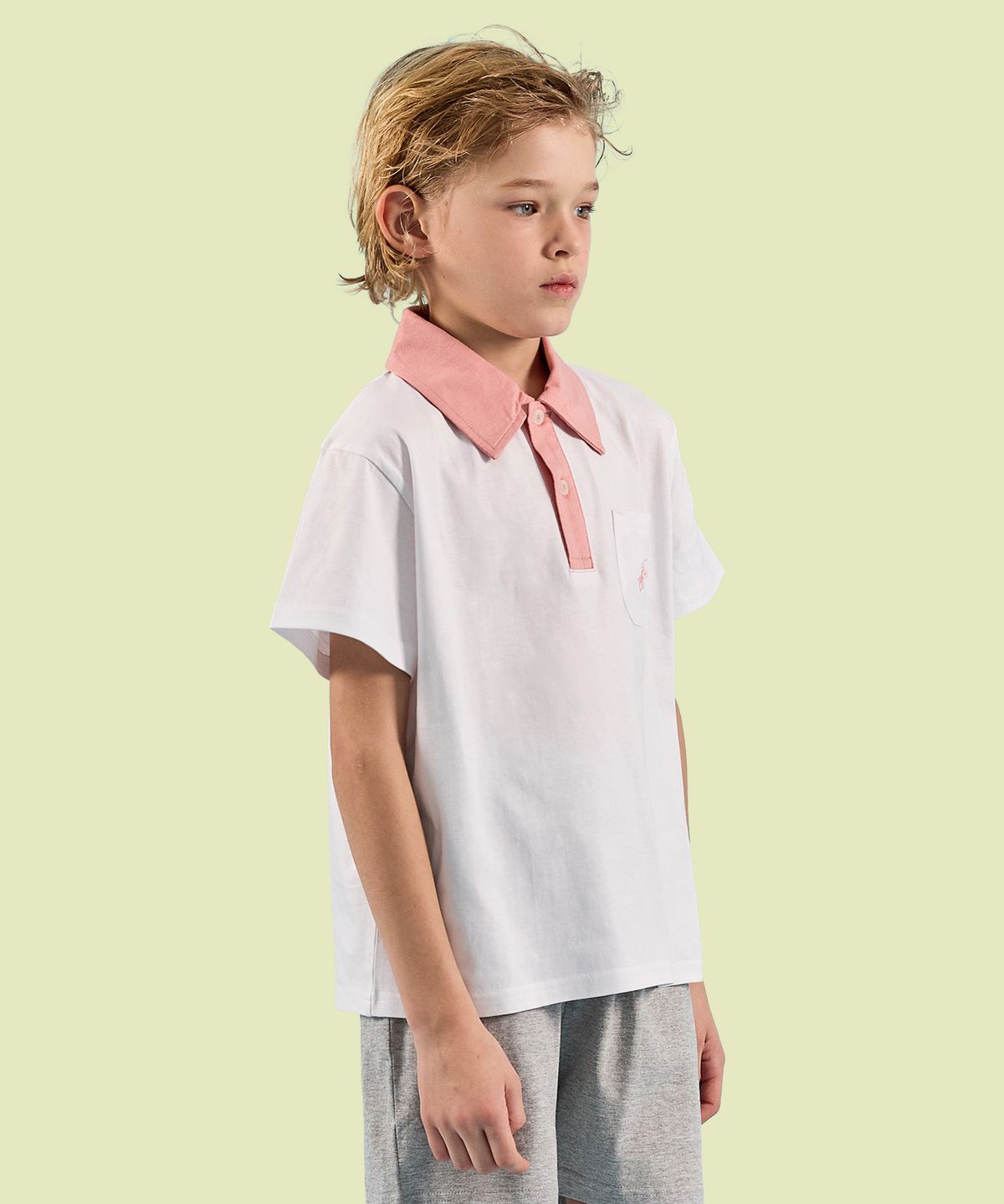 비버리힐즈 폴로클럽 키즈(BEVERLY HILLS POLO CLUB KIDS) 그라운드티셔츠 [화이트]