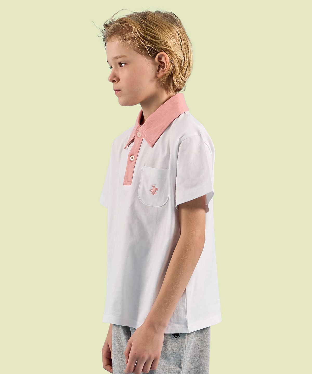 비버리힐즈 폴로클럽 키즈(BEVERLY HILLS POLO CLUB KIDS) 그라운드티셔츠 [화이트]