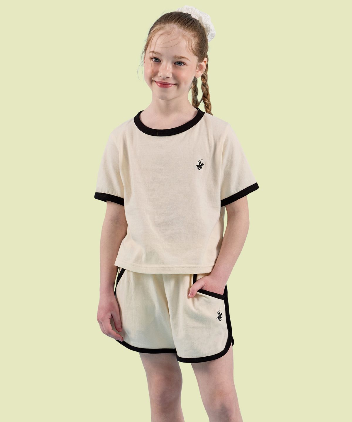 비버리힐즈 폴로클럽 키즈(BEVERLY HILLS POLO CLUB KIDS) 돌핀팬츠 [크림]