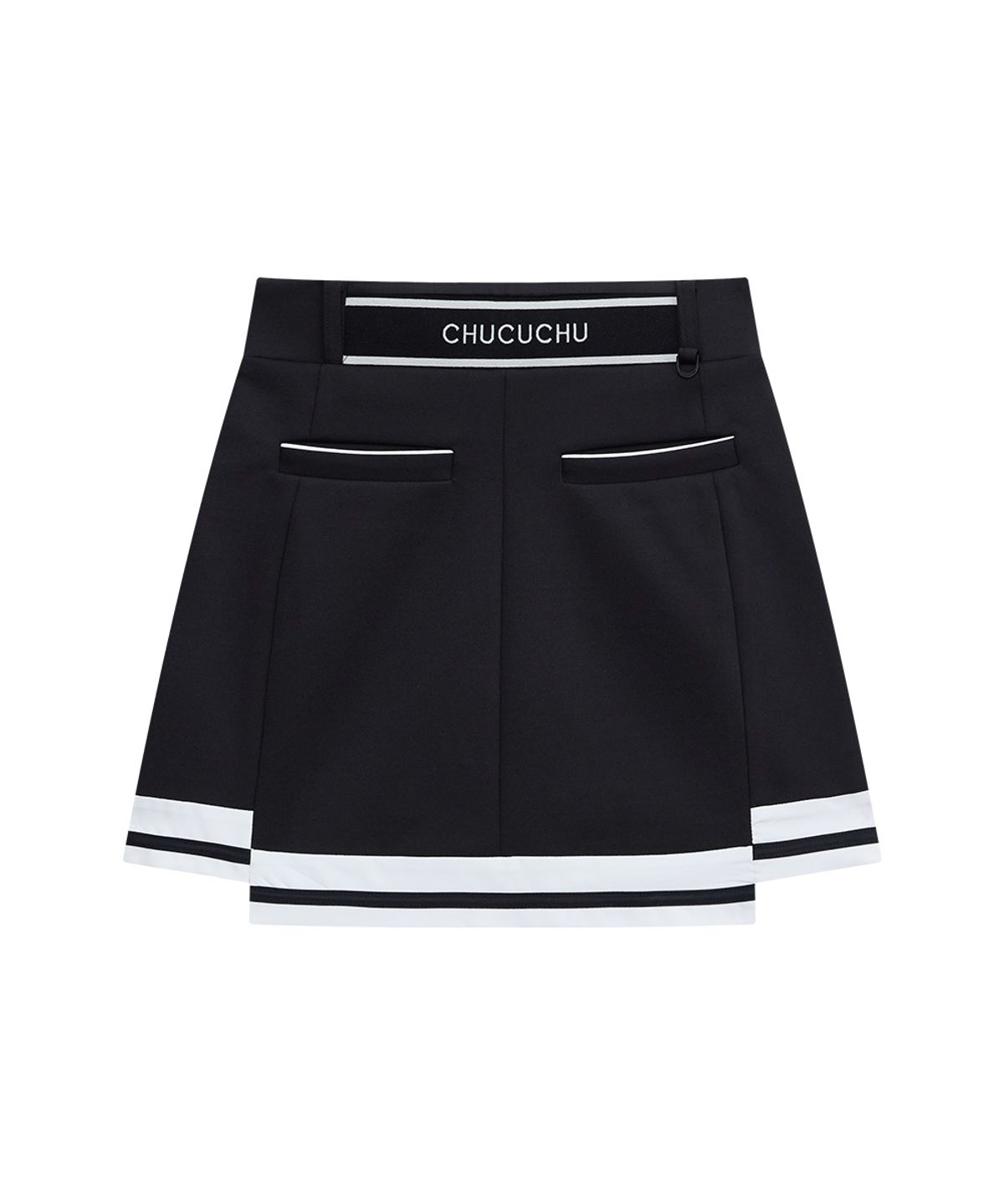 츄쿠츄(CHUCUCHU) 스윙 슬릿 스커트 (BLACK) CBFSS-SK007W