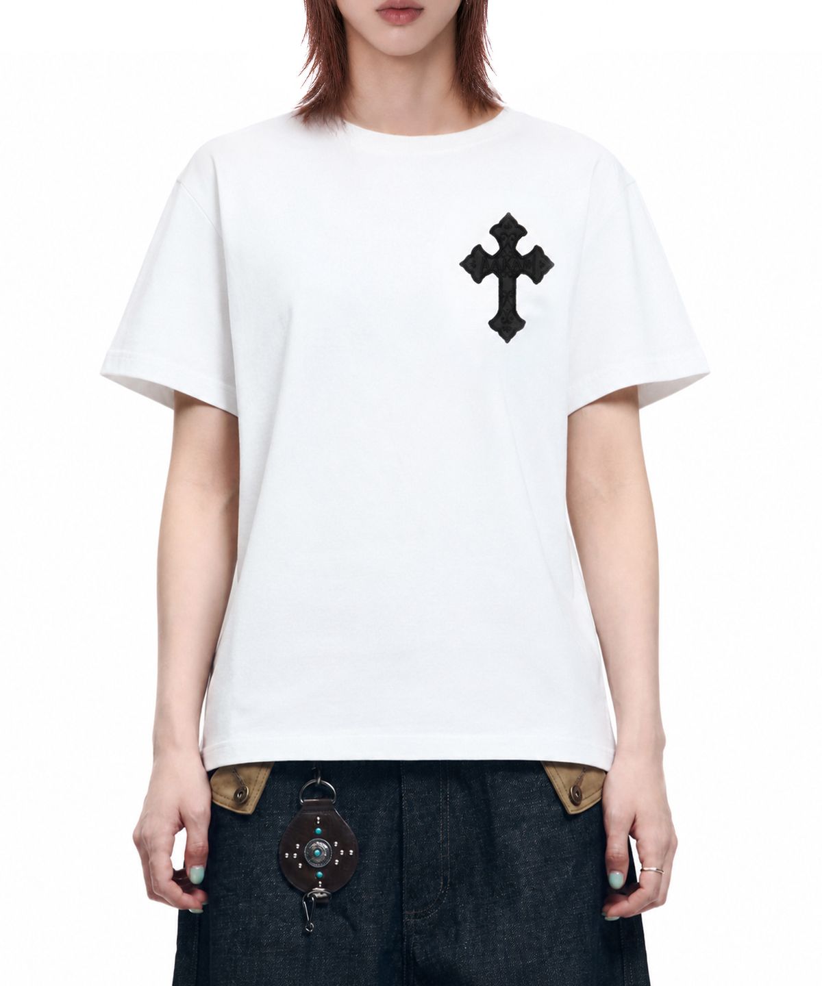 아캄(AAKAM) ChaCha CROS2 Half Top (White)