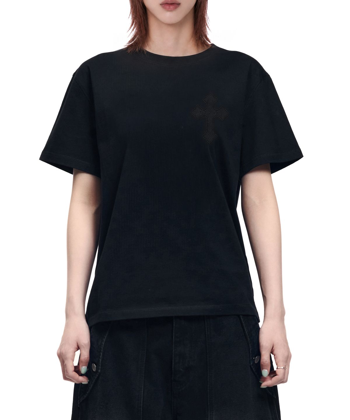아캄(AAKAM) ChaCha CROS2 Half Top (Black)