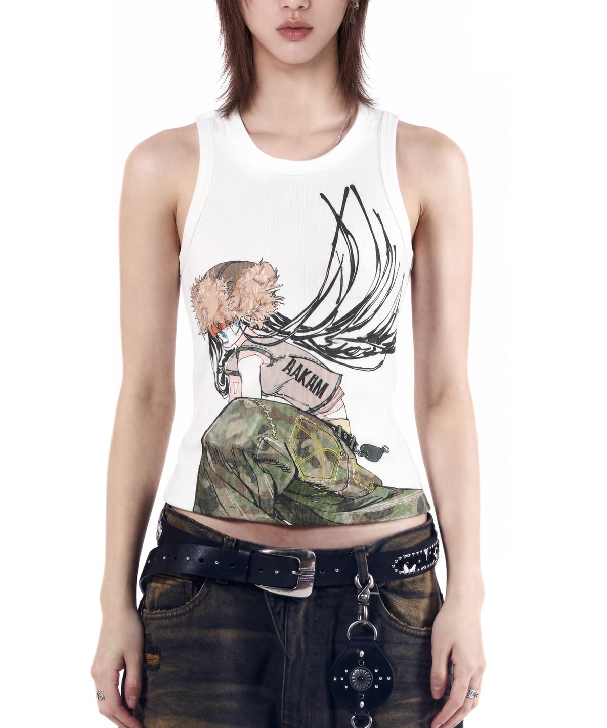 아캄(AAKAM) ChaCha Freestyle Sleeveless (White)