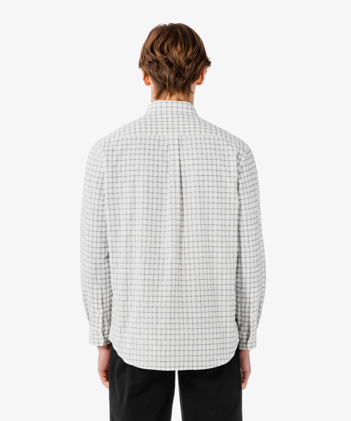 라코스테(LACOSTE) 남성 체크 시어서커 셔츠 CH507E-56G 70V