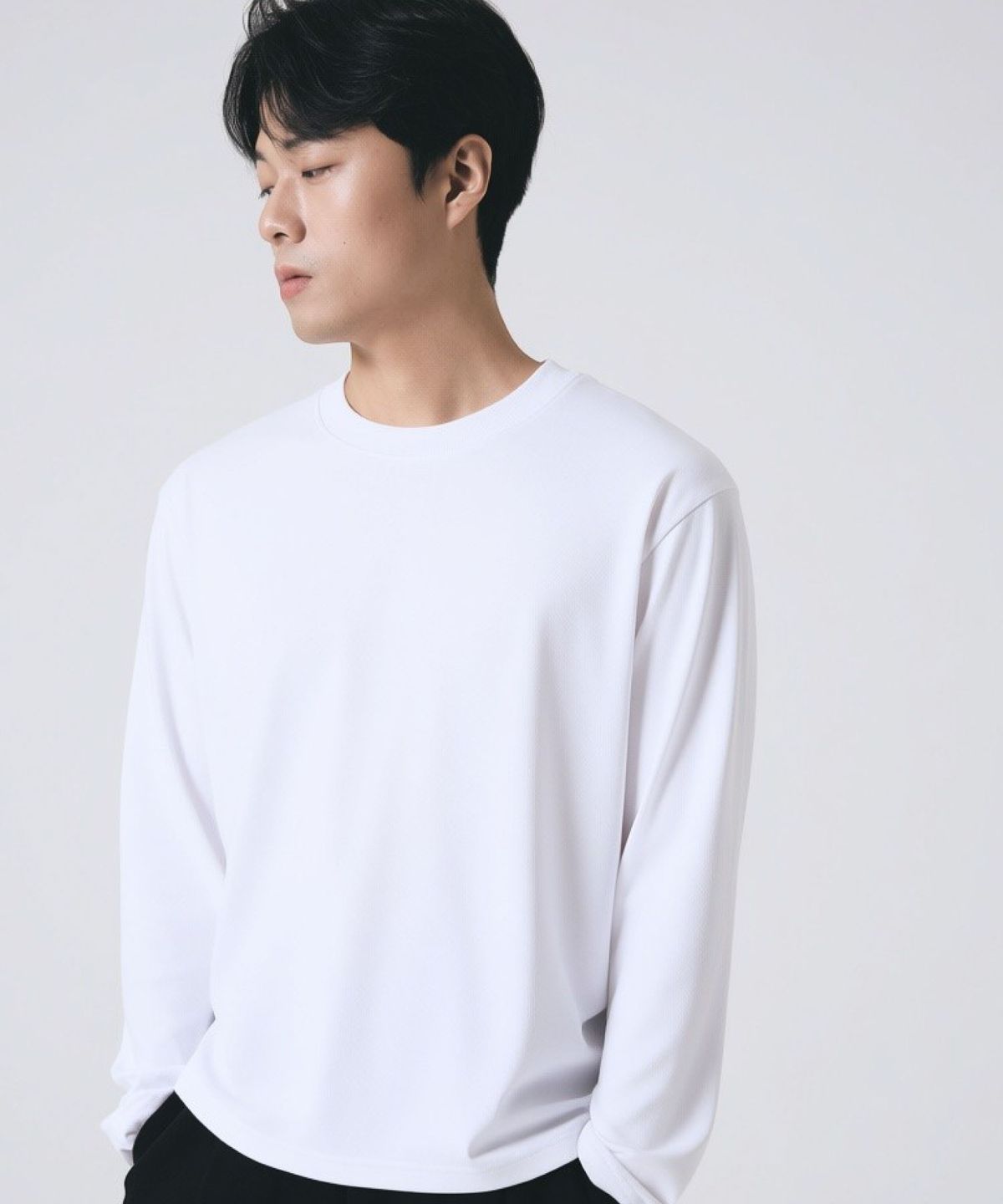 펜듈럼(PENDULUM) 에센셜 고중량 세미 크롭 긴팔티 LR5TU573_3color