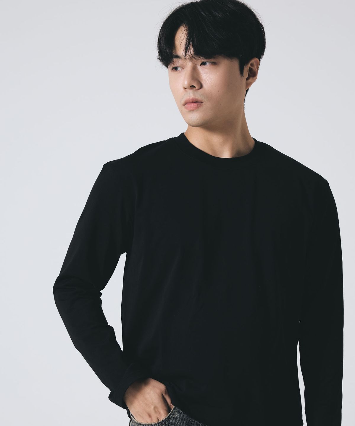 펜듈럼(PENDULUM) 에센셜 고중량 세미 크롭 긴팔티 LR5TU573_3color