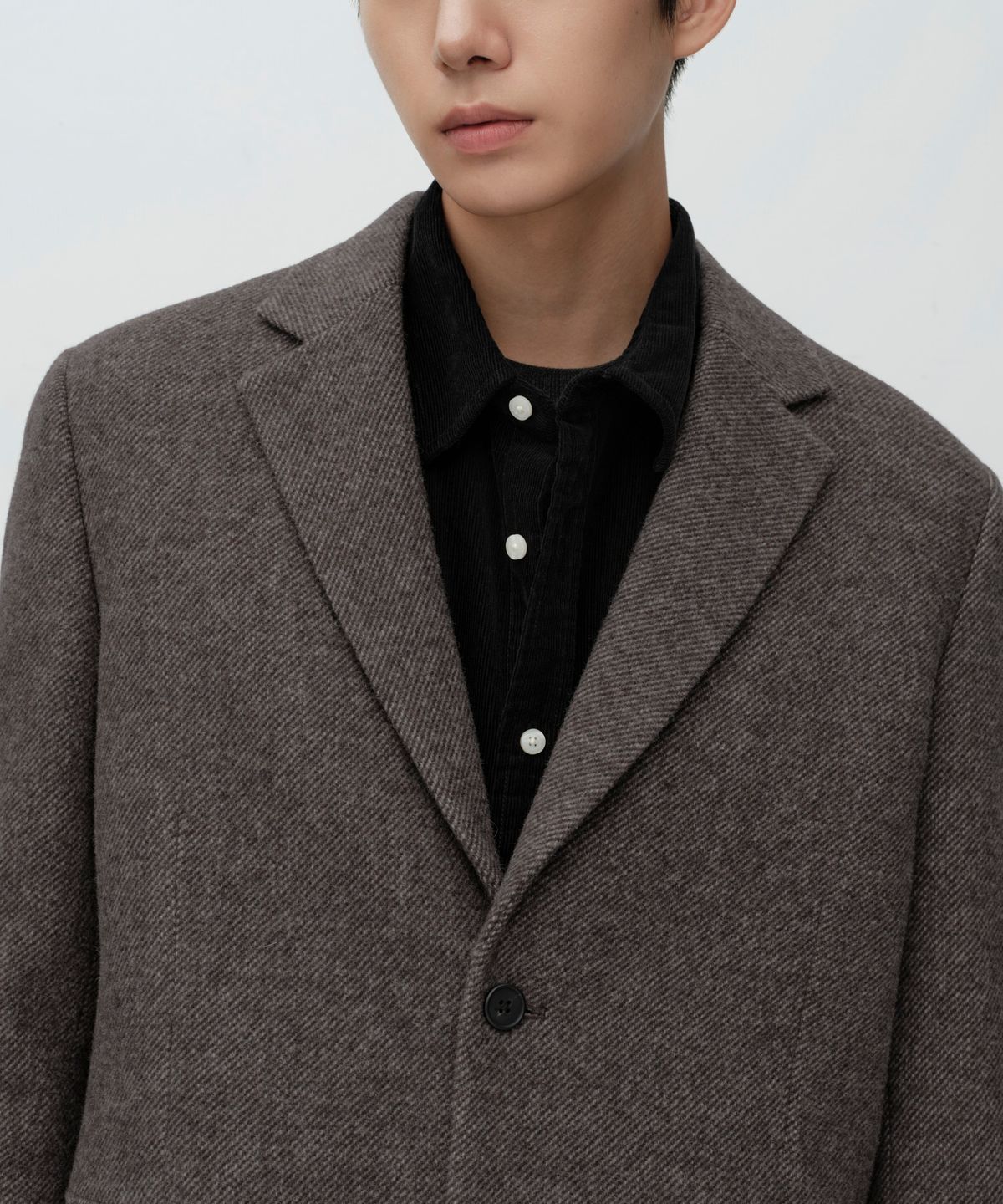 무신사 스탠다드(MUSINSA STANDARD) [시티 워커스] 울 블렌드 트위드 블레이저 [브라운]