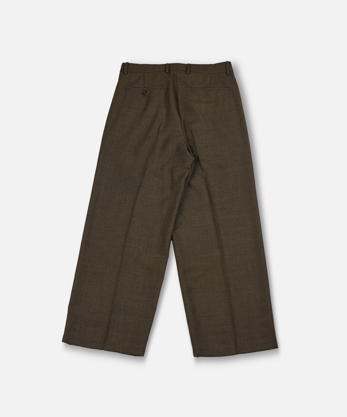 워드로브 스탠다드(WARDROBE STANDARD) WIDE TUCK SLACKS BROWN CHECK