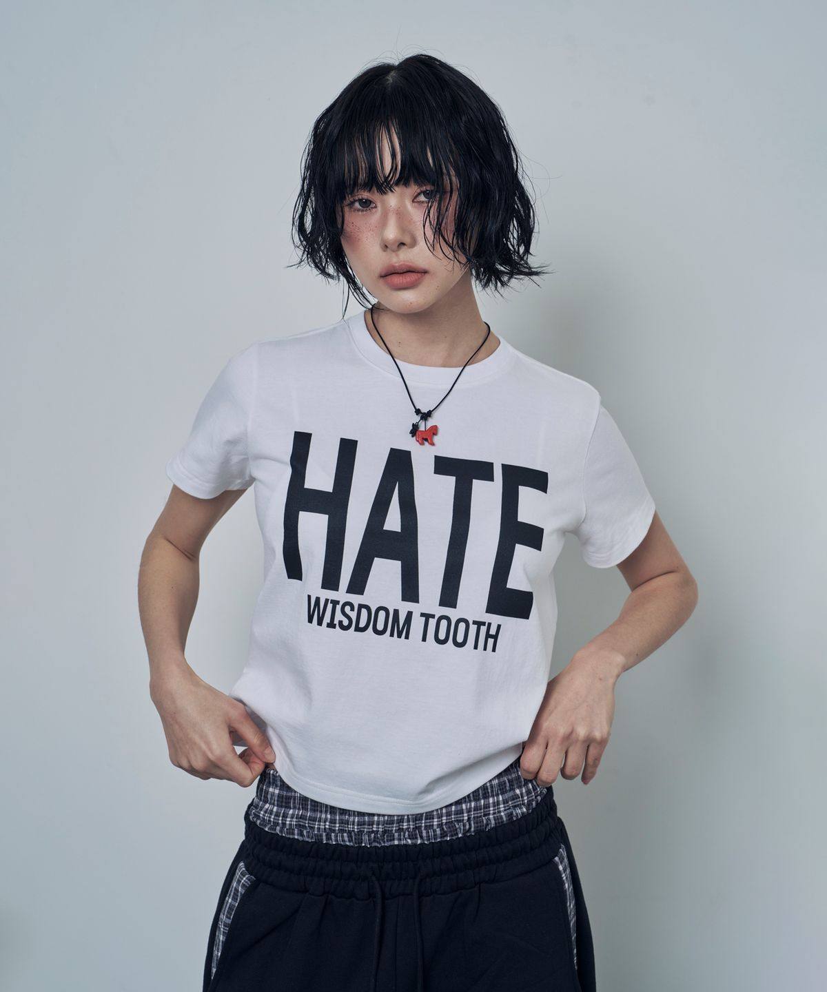 루저스클럽(LOSERS CLUB) [2PACK] HATE WISDOM TOOTH 로고 반팔티셔츠 (6컬러)