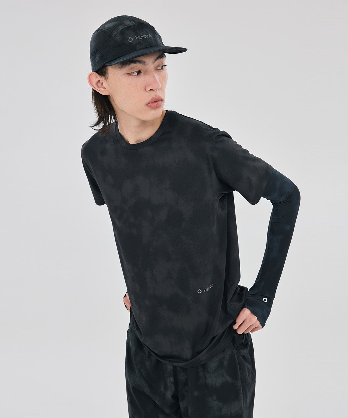 헬리녹스 웨어(HELINOX WEAR) 네츄럴 카모 암커버_Dark Gray