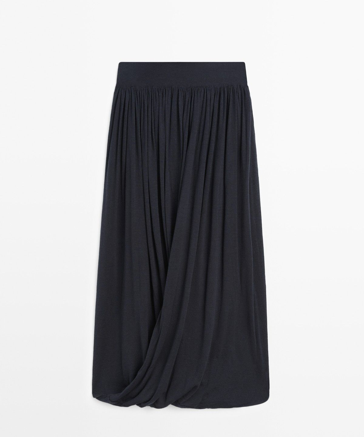 마시모두띠(MASSIMO DUTTI) 드레이프 벌룬 미디 스커트