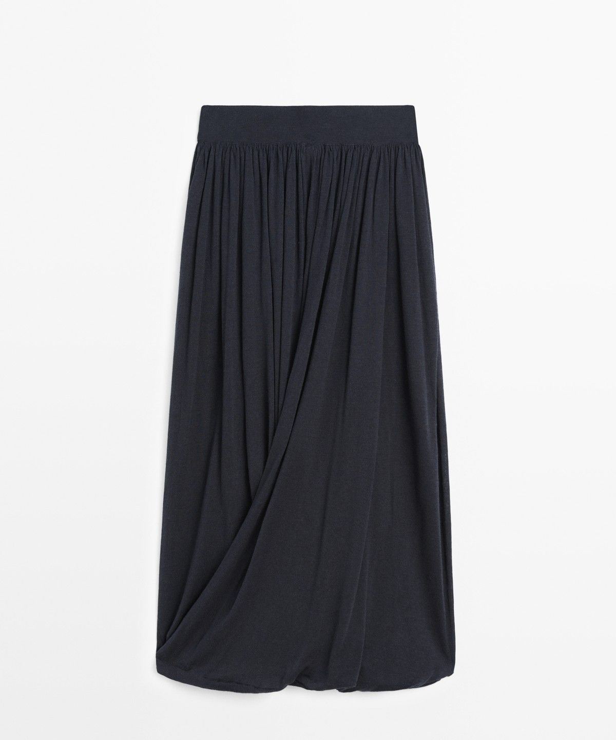 마시모두띠(MASSIMO DUTTI) 드레이프 벌룬 미디 스커트