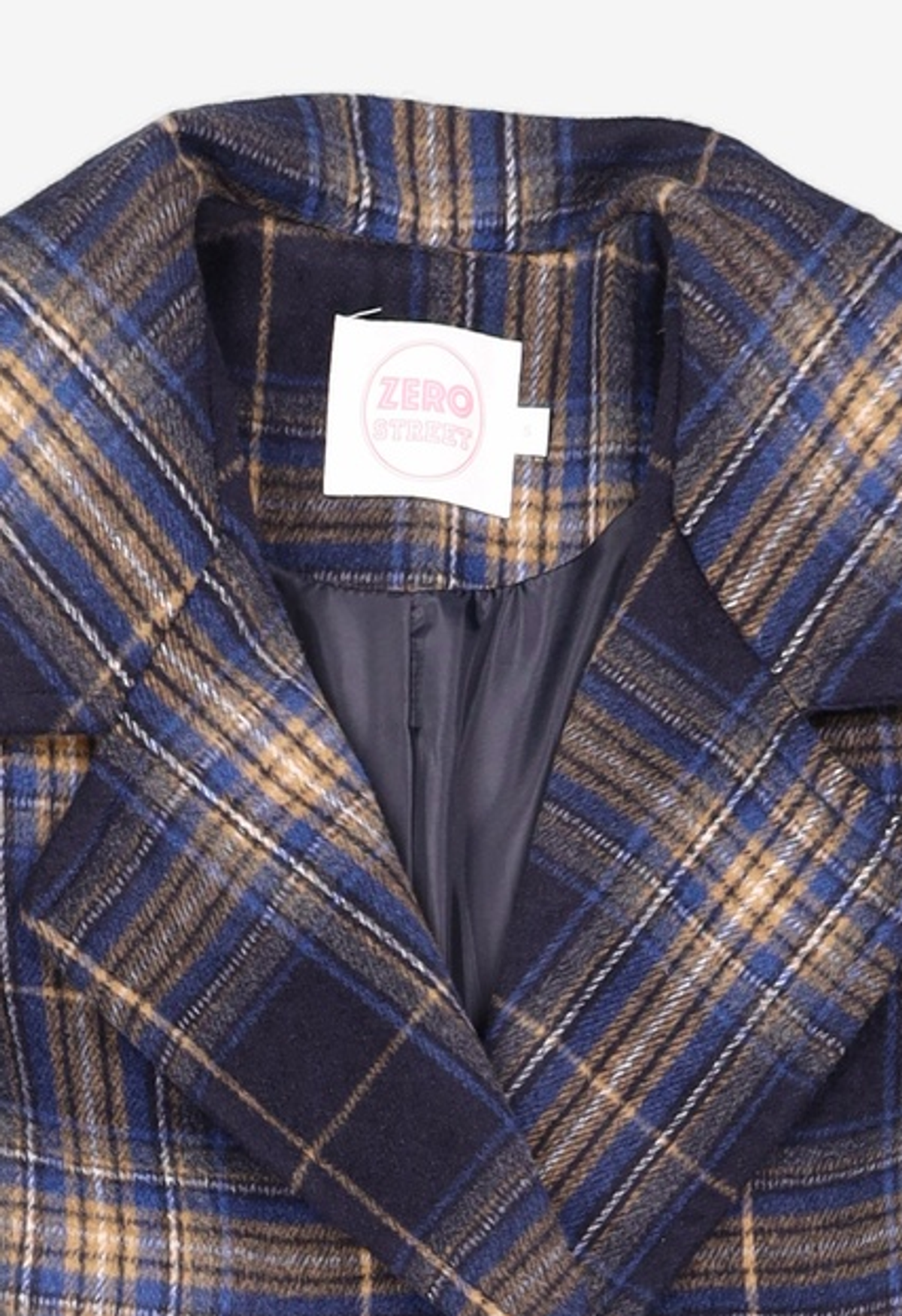 제로스트릿(ZEROSTREET) ALPACA SAILOR CHECK COAT / GRAY S