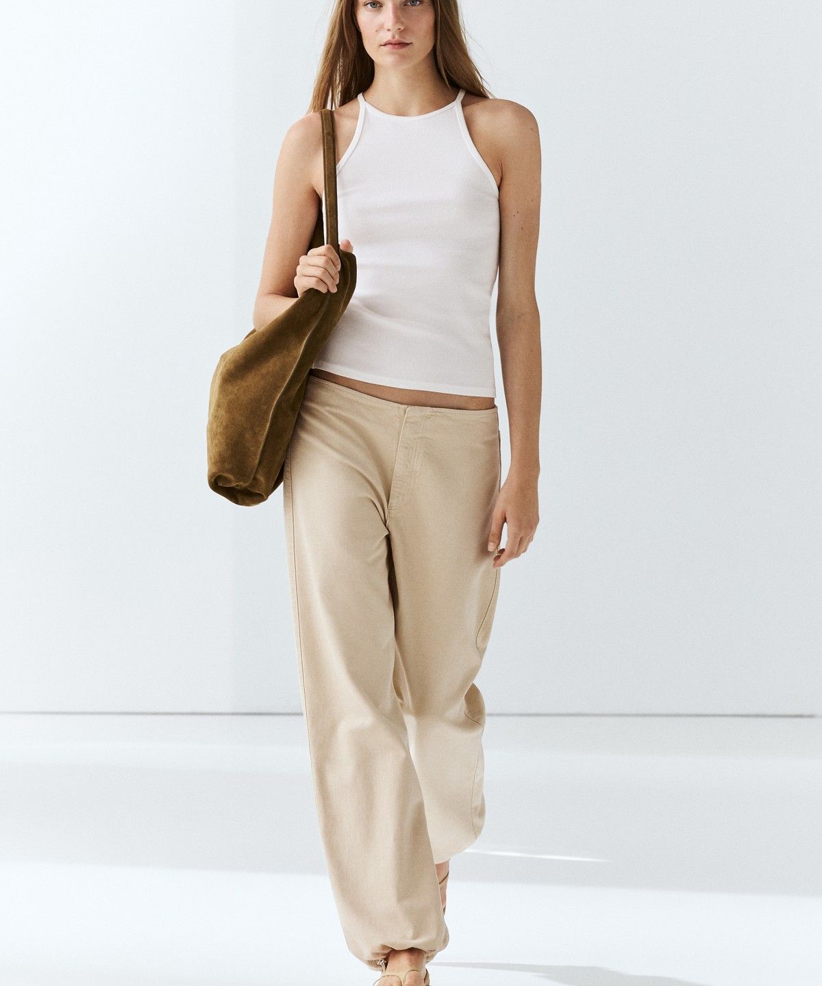 마시모두띠(MASSIMO DUTTI) 릴랙스 핏 파라슈트 팬츠