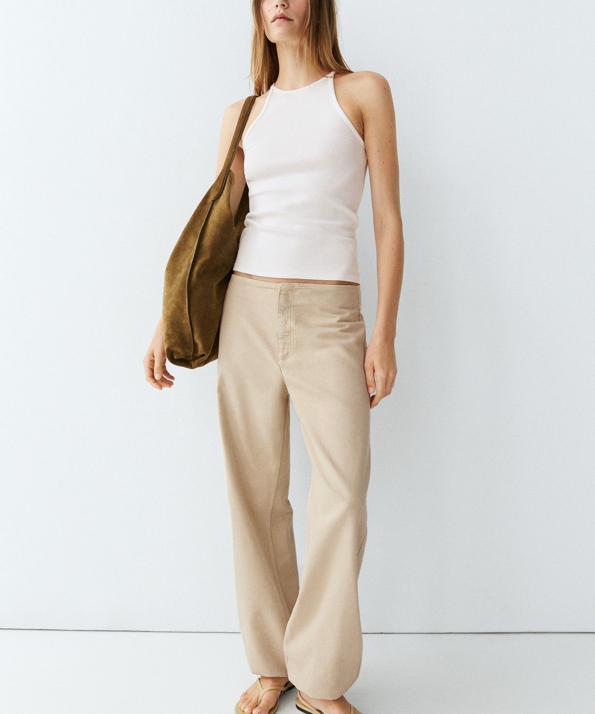 마시모두띠(MASSIMO DUTTI) 릴랙스 핏 파라슈트 팬츠