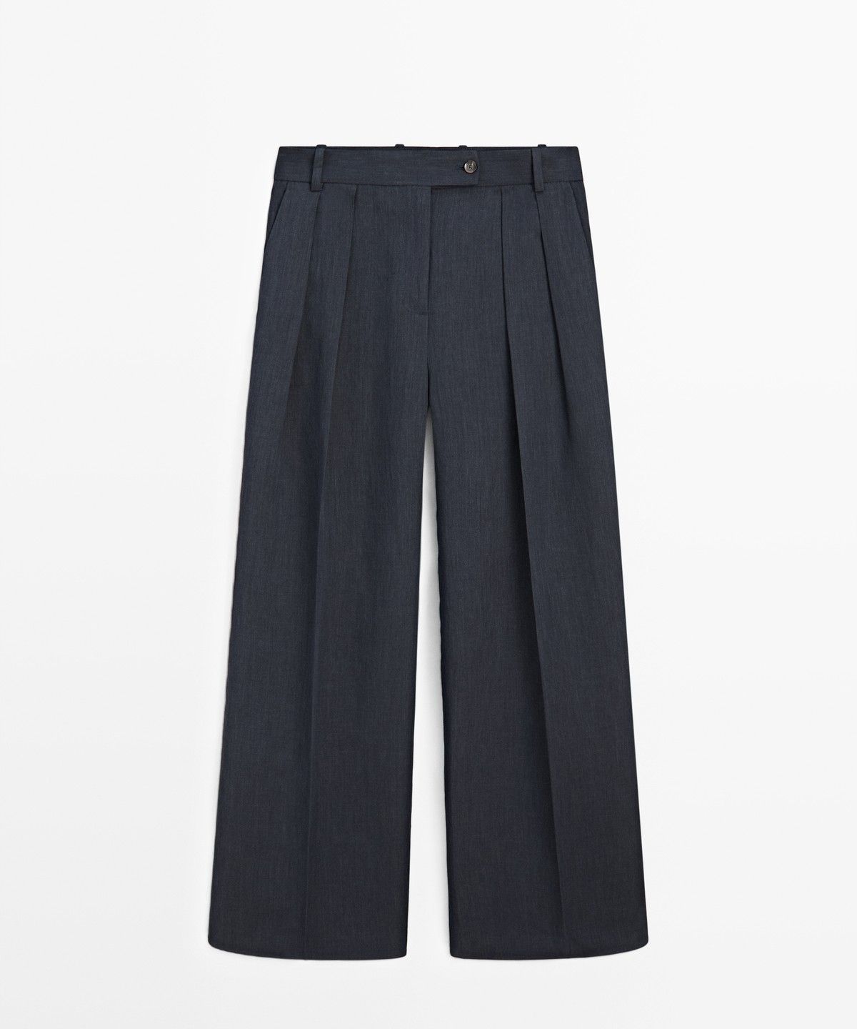 마시모두띠(MASSIMO DUTTI) 멜란지 린넨 수트 팬츠