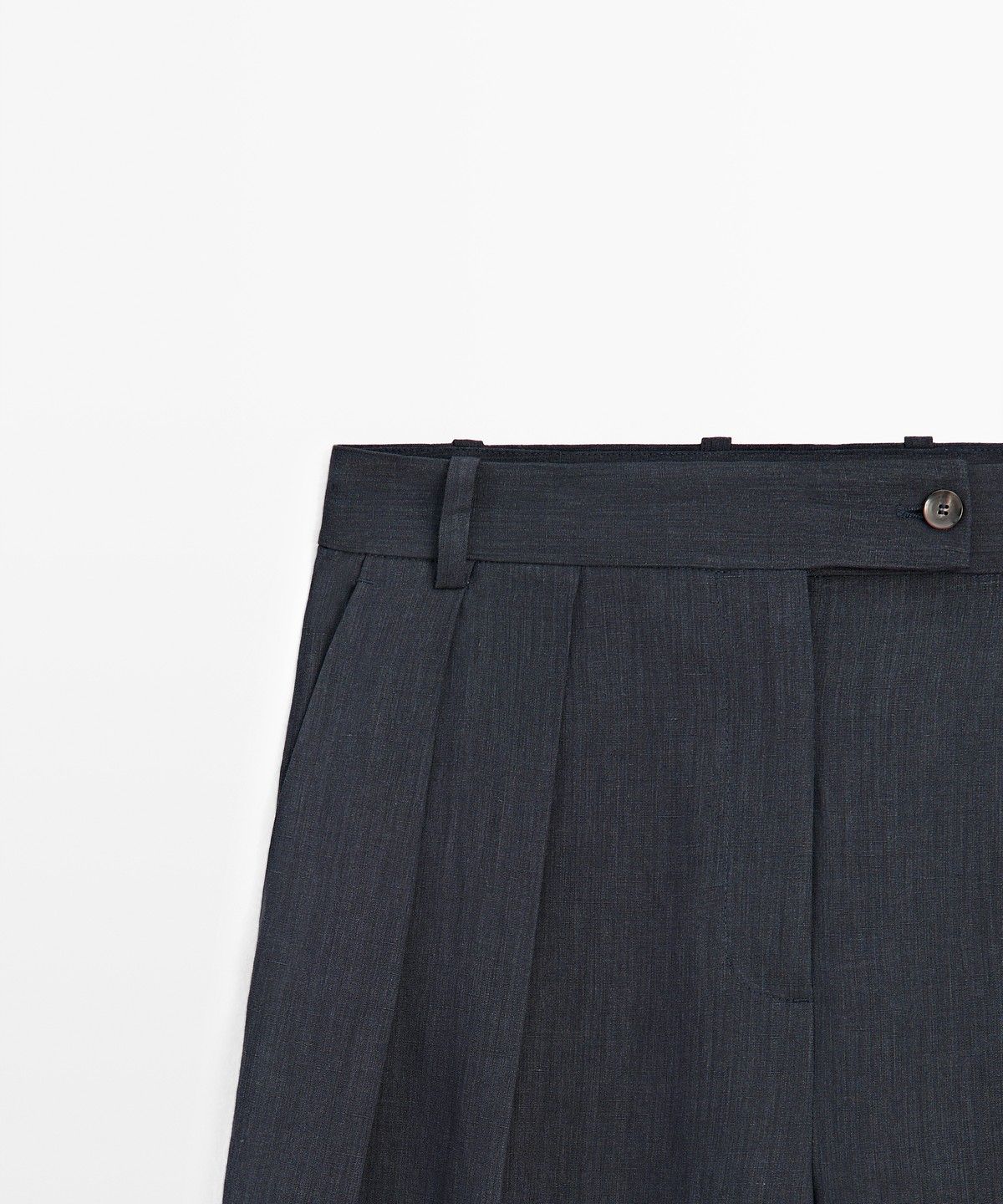 마시모두띠(MASSIMO DUTTI) 멜란지 린넨 수트 팬츠
