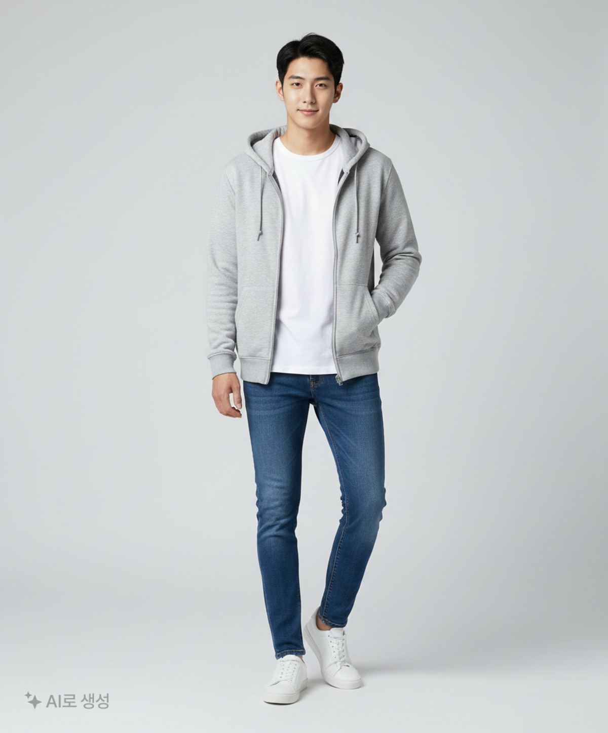 스파오(SPAO) 후드 집업 L