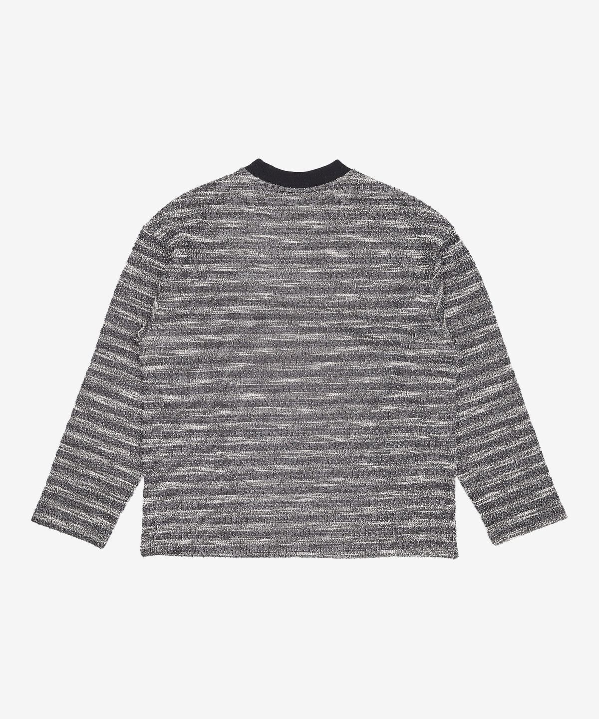 메종미네드(MAISON MINED) MIXED BOUCLE KNIT LONG SLEEVE BLACK