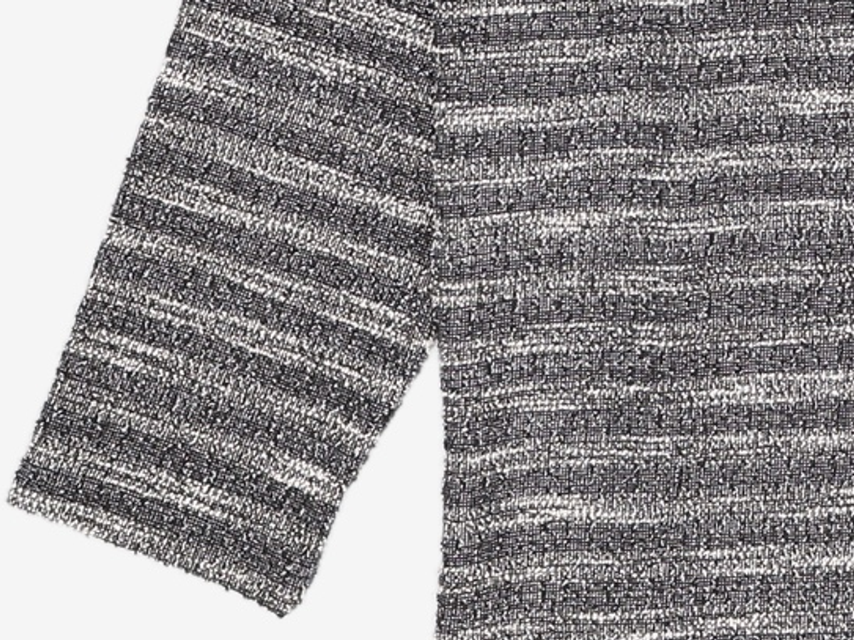 메종미네드(MAISON MINED) MIXED BOUCLE KNIT LONG SLEEVE BLACK