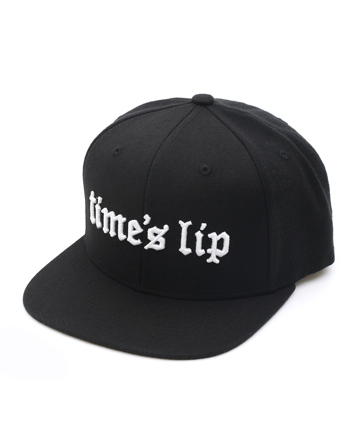타임슬립(TIME SLIP) 로만 로고 스냅백 블랙 화이트 (M,L SIZE)