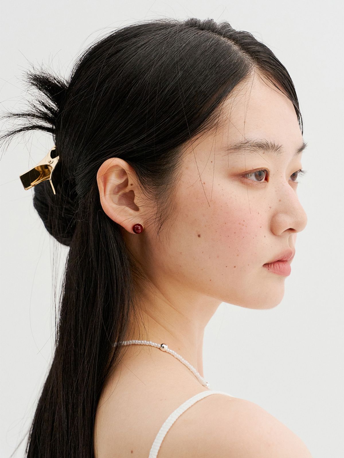 토우트(TOUT) red mano earring 925 silver