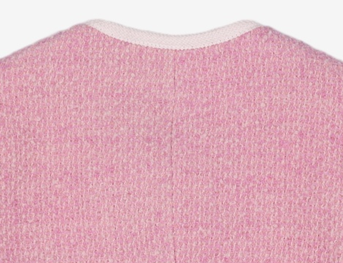 미쏘(MIXXO) 배색 트위드 숏 자켓 MIWJKD221G S