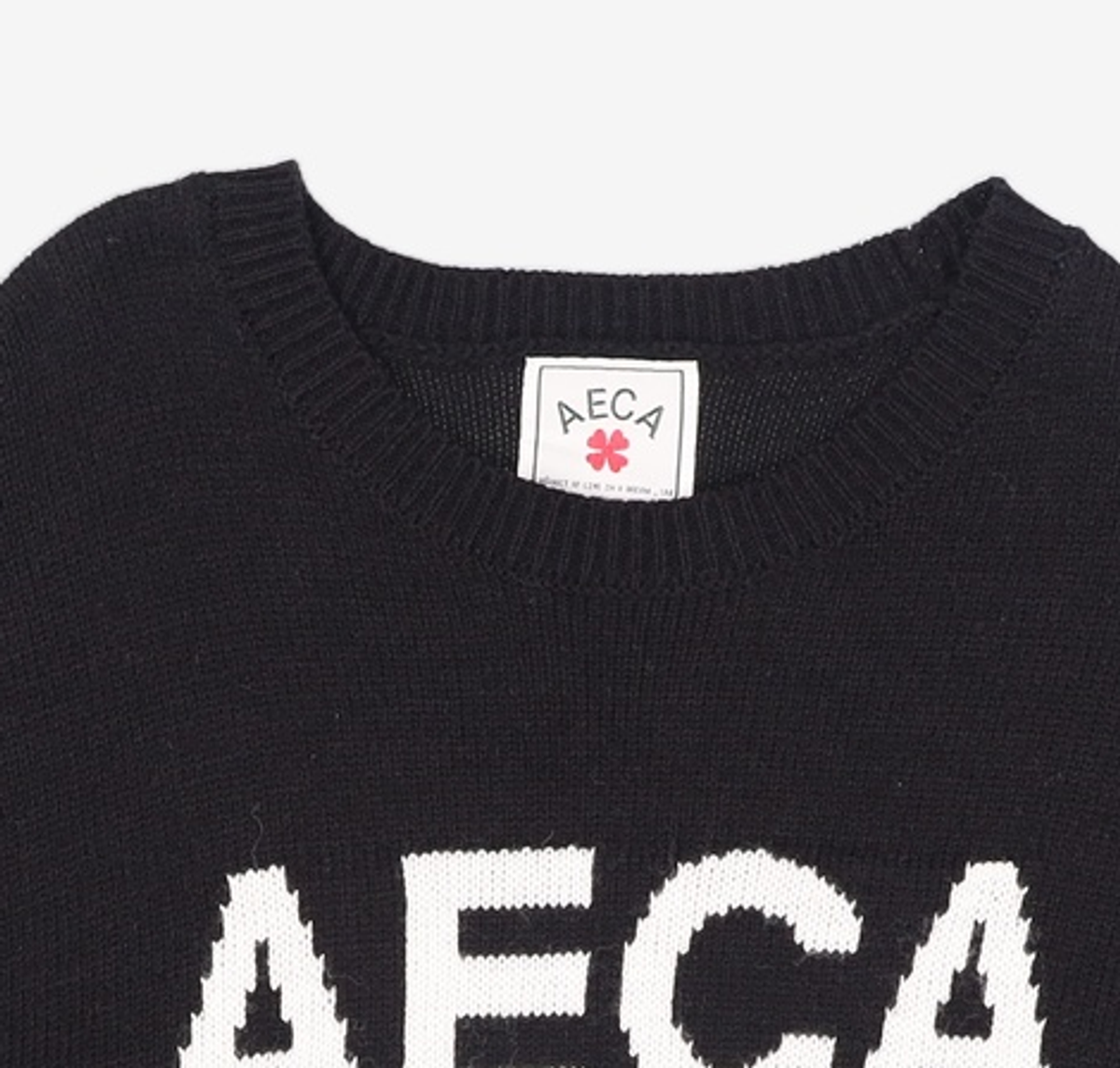 에이카화이트(AECA) AECA BIG LOGO WOOL KNIT [7color] L